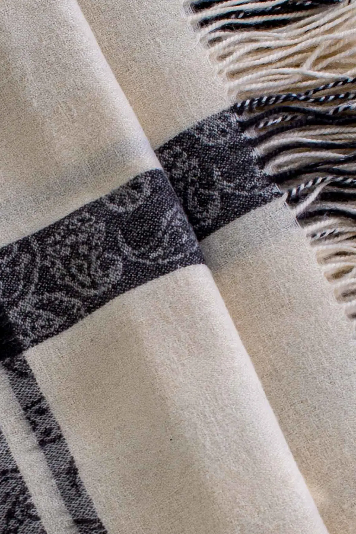 Intipakucha Jacquardvevd Teppe-sjal hvitt-grå 1 Intipakucha-Jacquardvevd-Teppe-sjal-hvitt-grå-1 100% baby alpakkaull